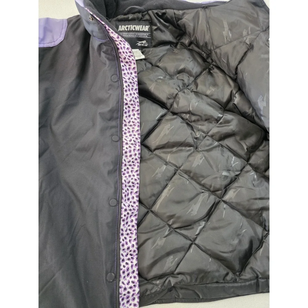 Large- ARTIC CAT ARTICWEAR CATWALK PURPLE/BLACK SNOWMOBILE SKI JACKET WOMENS